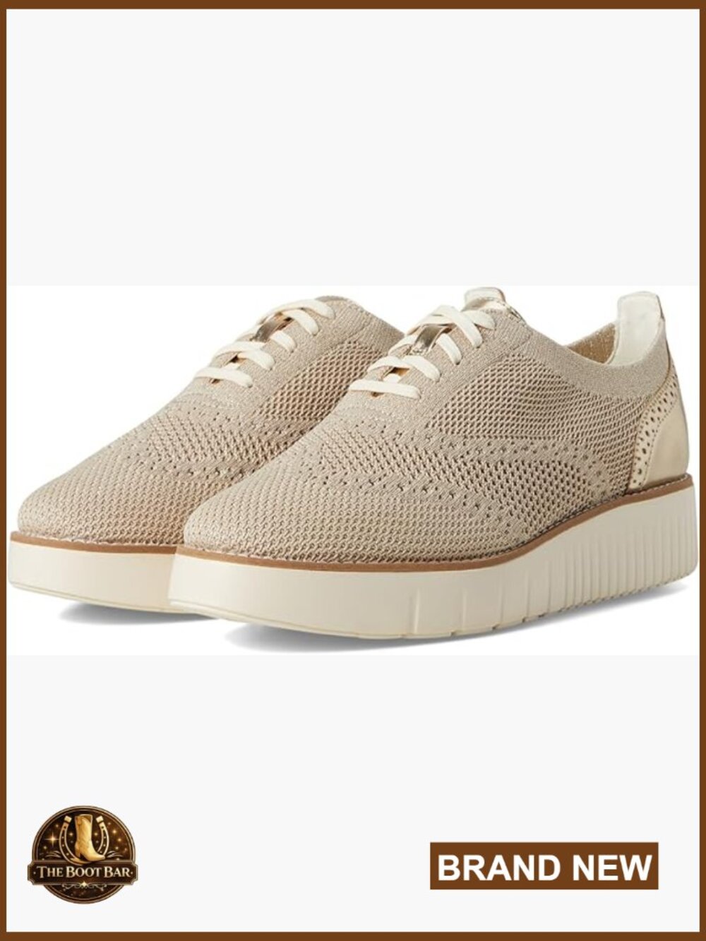 Modern Oxfords in Recycled Stitchlite with Cushioning Platform Wedge Breathable